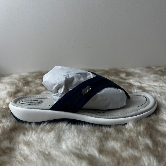 NIB Swissies Soft Technology Blue & White Flip Flops, sz. 9.5 - Picture 5 of 10